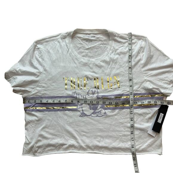 NEW True Religion Buddha Crop Top Size XL - Picture 4 of 9